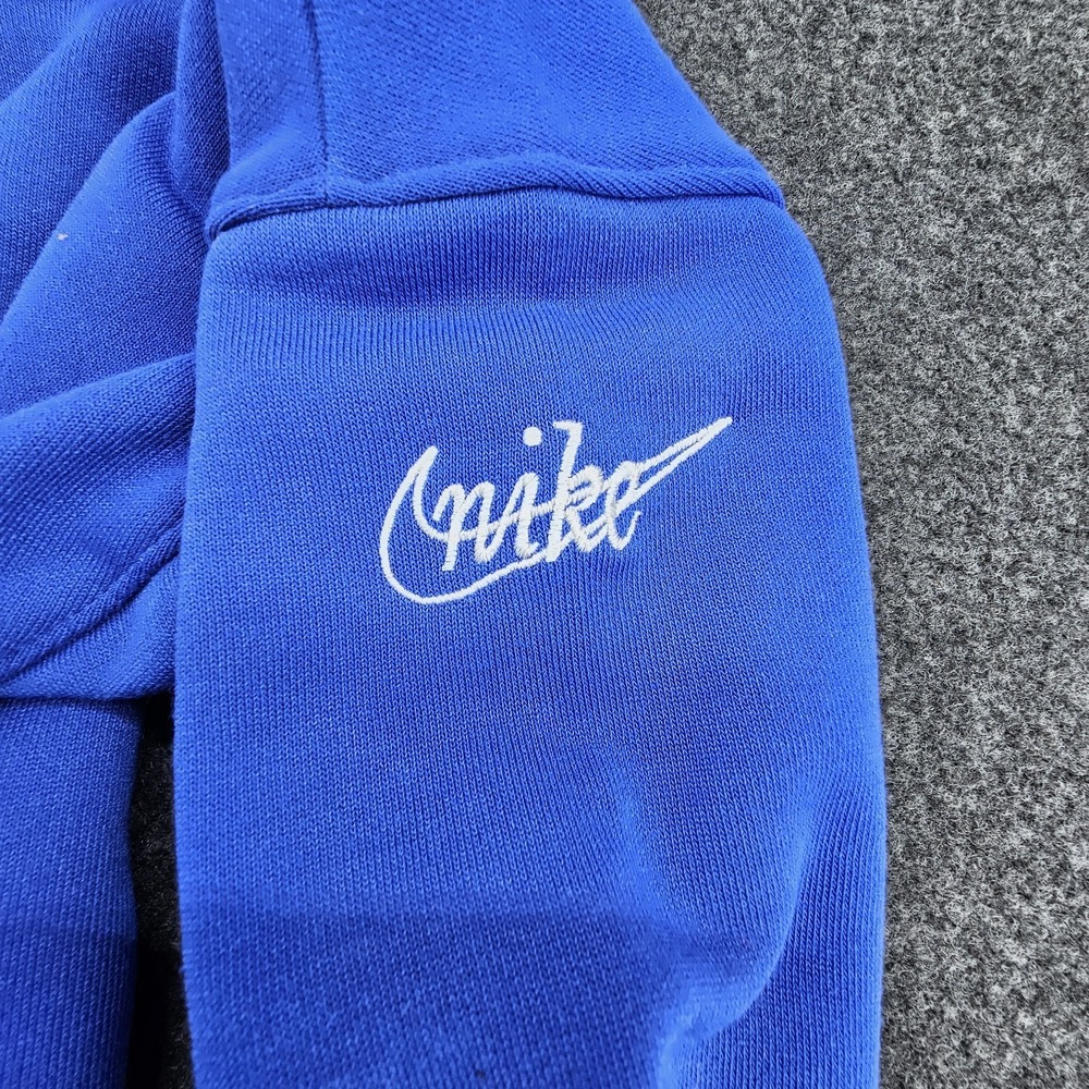 Nike Women's Medium Dallas Cowboys Historic Fleece Royal Crew - Picture 6 of 9